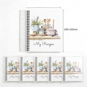Taccuino per <span class=keywords><strong>Ricette</strong></span> Personalizzabile con Carta Spessa per Cuochi Casalinghi, Organizzazione in Cucina e Amanti del Cibo, Diario Gastronomico, Piccolo MOQ - Product Image 6