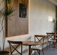 Revêtement mural intérieur souple, panneaux de pierre artificielle flexible en travertin, carreaux modernes d'extérieur en fausse pierre, argile modifiée 3D