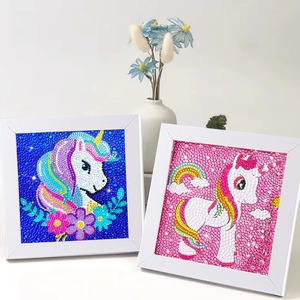 Kit <span class=keywords><strong>Pittura</strong></span> Diamante Fai da Te con Animali Carini Dipinti a Mano, con Telaio, Arte Murale Artigianale a Cartone Animato <span class=keywords><strong>per</strong></span> Bambini - Vendita Calda - Product Image 1