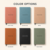 Carnet personnalisé en cuir PU avec logo, couverture rigide et marque-page en ruban pour cadeaux d'affaires – Vente en gros