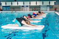 Tapis de yoga gonflable Aqua Sport Air Track, planche de Sadhu aquatique gonflable, tapis de fitness flottant pliable pour piscine