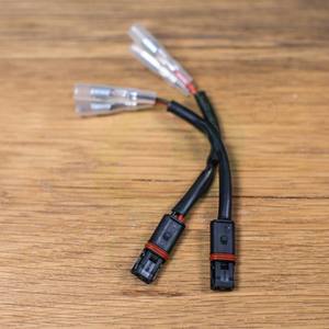 2 Pin fişler tel adaptörleri dönüş sinyalleri göstergesi BMW motosiklet için Bullet konnektörler kablo - Product Image 5