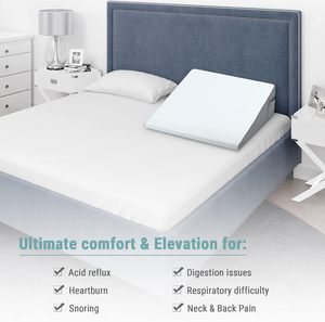 Oreiller de soutien du dos de thérapie triangulaire en forme de coin de la meilleure qualité avec dessus en mousse à mémoire de forme pour dormir - Product Image 4