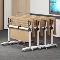 Table de réunion de conférence pliable mobile moderne pour 8 personnes pour la salle de conférence