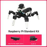 Yahboom 18DOF Muto RS Hexapod Robot ROS2 Set Completo con Batería de Litio para Raspberry Pi 5 NVIDIA Jetson Juguetes de Ciencia e Ingeniería