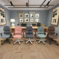 Chaise de bureau pivotante moderne et simple pour petit espace, réglable en hauteur, avec accoudoirs 3D et dossier en maille, pour les étudiants, l'apprentissage et l'utilisation à domicile