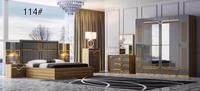 En Stock Maintenant Ensemble de 5 Meubles de Chambre Mirroir: Lit King, Table de Chevet, Commode et Armoire