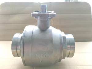 2 אינץ 'מחורץ קצה סופר דופלקס נירוסטה גבוה שסתום כדור בלחץ גבוה עם צלחת הר עליון עם מחיר - Product Image 2