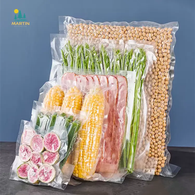 Plastic vacuum bag food packaging vacuum sealing transparent self-sealing bag