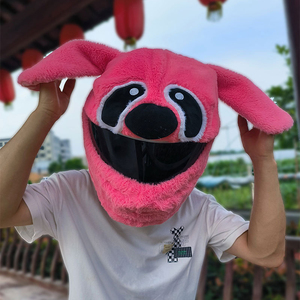 Dibujos animados hombre mujer adulto motocicleta Animal relleno <span class=keywords><strong>moto</strong></span> <span class=keywords><strong>casco</strong></span> cubierta nuevo Material ABS resistente a los arañazos cachorro Stitch diseño - Product Image 2