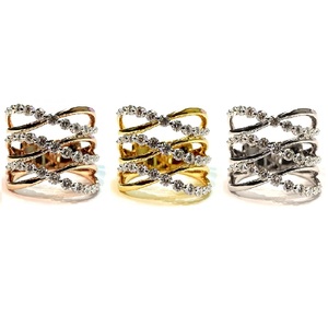 Fournisseur de bijoux, bagues de mariage de luxe de haute qualité en or massif rose - Product Image 4