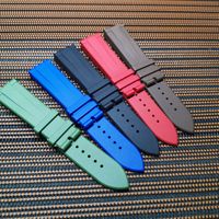 Bracelet de montre de plongée Jettda personnalisable 20 mm 22 mm à libération rapide, respirant, avec breloque, en caoutchouc FKM premium, étanche, en acier inoxydable