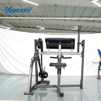 Machine à curls assis professionnelle à charge par plaques pour biceps, banc de curls Preacher, équipement de fitness pour salle de sport