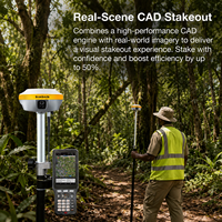 Ensemble GNSS RTK de haute précision TopTech TK600+TK200 : Récepteur GNSS RTK avec double caméra et code laser permanent
