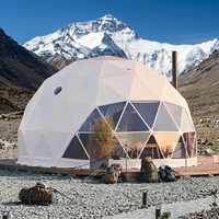 Tente dôme familiale pour 6 à 8 personnes, camping en plein air, PVC, dômes géodésiques, igloo pour le glamping