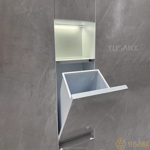 Fliesenfeste SUS304 LED-Lichtnische Eingelassene Versteckte Taschentuchbox Mülleimer Hotel Badezimmer-Nische Dusche Badezimmer-Waschtische - Product Image 6