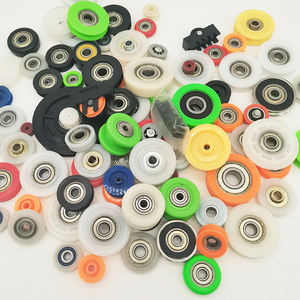 Roulettes en POM Nylon PA 12x37x14mm 12x38x11MM Roulements Roulettes modernes robustes <span class=keywords><strong>pour</strong></span> <span class=keywords><strong>porte</strong></span> <span class=keywords><strong>coulissante</strong></span> <span class=keywords><strong>Porte</strong></span> de garage Salle de bain Hôtel - Product Image 5