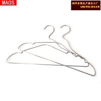 Cintre en métal chromé antirouille, design col étroit, pour magasin de vêtements