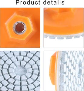 80mm M10 Thread Diamond <strong>Polishing</strong> Pads Angles Grinder Grinding Wheel Dry Sanding Disc for Stone <strong>Marble</strong> Granite Dry <strong>Polishing</strong> - Product Image 2