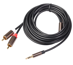 批发 1m 2m 3m 3.5mm 转 2 <span class=keywords><strong>RCA</strong></span> Y 分线器线 音频线 <span class=keywords><strong>3.5</strong></span> 毫米 TRS 公头转 2RCA 母头 - Product Image 4
