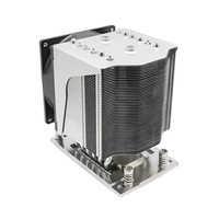 Pendingin CPU 4U, Server 4U dengan dasar tembaga kipas 4pin Pwm dan 6 buah pipa heatpipe tembaga untuk AMD Sp3 EPYC 7742 LGA 4094 pendingin udara CPU