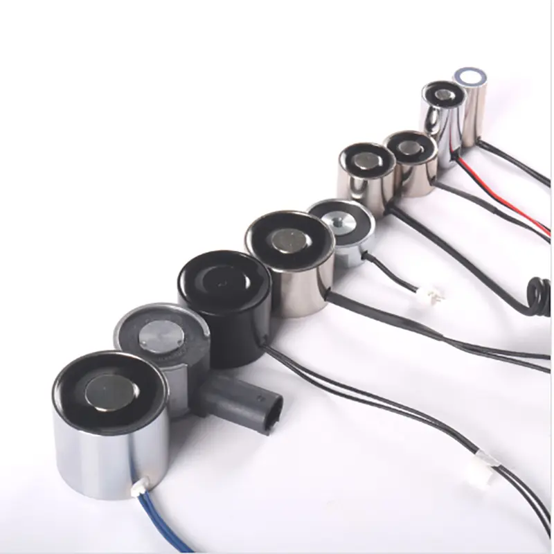 Eletrosolenoide permanente elétrico, pequeno tipo de suporte poderoso dc 12v 24v 220v elétrico eletrosolenoide permanente micro cilindro elétrico