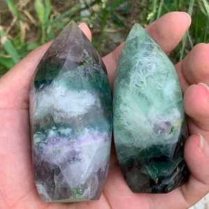 Fluorita Natural en Forma de Llama al por Mayor |   Espécimen Mineral Sólido, Ideal para Decoración del Hogar/Oficina, Regalo Único para Fiestas - Product Image 3