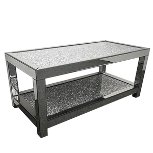Luxe Haute Qualité Offre Spéciale mousseux Écrasé Diamant <span class=keywords><strong>Table</strong></span> <span class=keywords><strong>Basse</strong></span> Miroir - Product Image 4