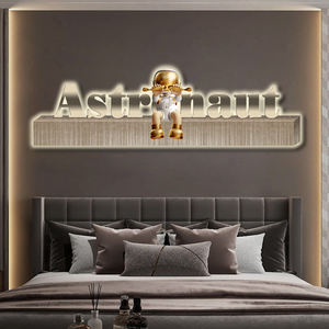 Peinture de chambre d'enfant imprimée moderne image astronaute <span class=keywords><strong>Art</strong></span> mural imprime décoration peinture lumineuse abstraite - Product Image 2