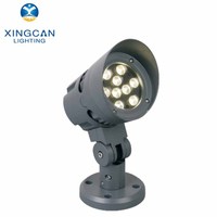 Projecteur LED extérieur pour hôtel, jardin et aménagement paysager, prix direct usine, aluminium, personnalisable, contrôlé par DMX512, RGB RGBW, IP65, 12W-72W