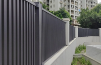 Clôture en aluminium, garde-corps en fer et clôture de porte d'entrée en aluminium avec