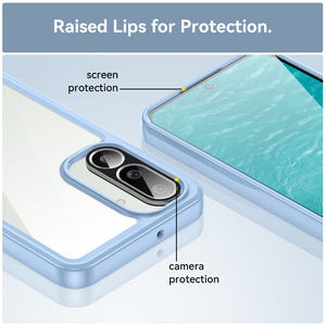 Antichoc Anti-chute Coloré TPU Pare-chocs Clair Acrylique Dur Transparent Espace Téléphone Cas pour <span class=keywords><strong>Samsung</strong></span> Galaxy M56 F36 F56 - Product Image 5