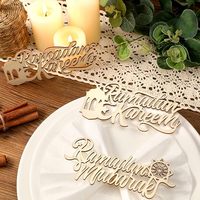 24 Pièces Décorations de Table Islamiques pour Ramadan Moubarak et Aïd : Ensemble de Présentation de Table et Panneaux en Bois Suspendus avec Inscriptions Ramadan et Kareem, Motifs Lune et Étoile