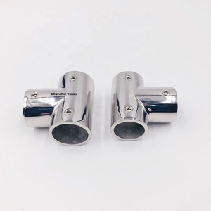 Raccord en T à 90 degrés à 3 voies, tube de 25 mm, acier inoxydable, quincaillerie, rail de 1 pouce <span class=keywords><strong>pour</strong></span> bateau, marine, yacht, navire, <span class=keywords><strong>voilier</strong></span>, <span class=keywords><strong>bimini</strong></span> - Product Image 2