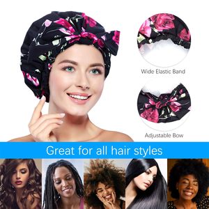 <span class=keywords><strong>Bonnet</strong></span> <span class=keywords><strong>de</strong></span> douche imperméable réutilisable <span class=keywords><strong>de</strong></span> luxe pour femmes aux cheveux longs, <span class=keywords><strong>bonnet</strong></span> <span class=keywords><strong>de</strong></span> <span class=keywords><strong>bain</strong></span> élastique imperméable pour la plage, les affaires, la pêche - Product Image 2
