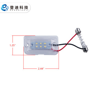 Luces LED para matrícula para Mercedes-Benz W209 W203 R230 C209 12V Luz blanca Carcasa transparente 6000Lm - Product Image 3
