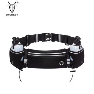 Cangurera Riñonera Deportiva de Neopreno para Correr con Logo Personalizado, Soporte para Botellas de Agua, Bolsa Impermeable para Senderismo al Aire Libre, Cinturón con Dos Botellas de 170ml - Product Image 3