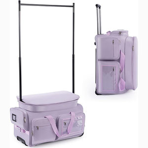 Free Sample Factory Direct Hanger <b>Trolley</b> Danc <b>Bag</b> Travel Clothing with Rack Luggage Hanger Clothing Multifunctional Travel <b>Bag</b> - Product Image 1