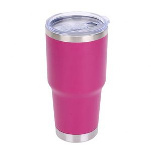 Gobelet isotherme en acier inoxydable de 30 oz, sans poignée, avec couvercle coulissant, tasse à café isolée pour la conduite en voiture, le camping, le bureau - Product Image 3
