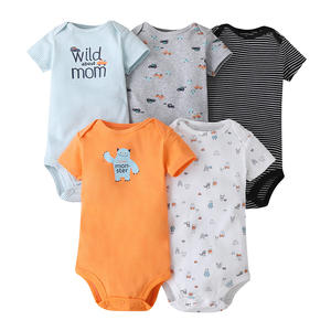 Lot de 5 bodys bébé pas chers, vêtements pour tout-petits, barboteuses pour nouveau-nés, vêtements pour enfants - Product Image 5