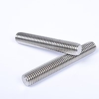 Tige filetée hexagonale en acier inoxydable de qualité industrielle CLASSE 4, couleur naturelle, M12 M36, pour assemblage de raccords de pipeline et tests