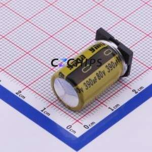 Condensateur électrolytique en aluminium SMD VKML2101K391MV, SMD, D12.5xL21mm 390uF 20% 80V 1.64A-100kHz - Product Image 1