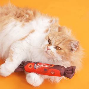 Nouveaux produits pour animaux de compagnie : coussin anti-ennui, jouet pour chat à la catnip avec papier qui griffe, résistant aux morsures et aux griffades, bâtonnet jouet pour chat. - Product Image 1