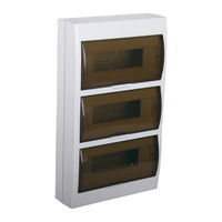 Ht — boîte de distribution électrique 12way MCB, boîtier de distribution à montage en surface, couverture de boîte de bordures électriques étanche