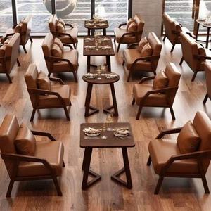 Ensemble canapé et table minimaliste nordique pour hôtels, salons de thé, cafés, salons, zones de réception, bars - Product Image 3