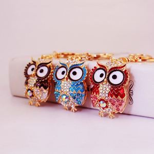 Hot Sell Charm Women Bag Ornaments Cute Dog Rabbit Bear <b>Key</b> <b>Rings</b> Accessories Rhinestone Diamond Keychains Gift for Car Keychain - Product Image 3