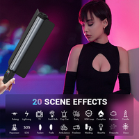 TOLIFO ST-60RGB 60W LED Stick RGB 4400mAh Lumière vidéo portable pour créateur de contenu Vlogger Production vidéo et photographie