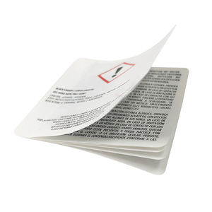 Impressão personalizada Multi-Layer Pesticida Peel Off Wine Folding Labels Concertina Folheto Multi-Layer Para Medicina Etiqueta Cosmética - Product Image 3