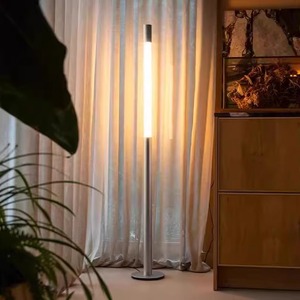 Minimalist Slide Floor <b>Lamp</b> Adjustable Height Touch Control LED Light Source Changeable Color For Living Room Bedroom Entrance - Product Image 1
