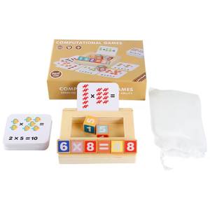 Montessori Puzzle éducatif jouets numéro orthographe jeu de cartes jouet bloc en bois enfants <span class=keywords><strong>calcul</strong></span> mathématique pour enfants garçons et filles - Product Image 3